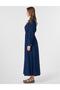 Sporty Stitched Denim Dress Indigo - 3