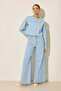 Blue 100% cotton relaxed fit jeans - 5
