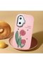 Poco F7 Compatible Shock-Absorbing Camera Protected Pink Silicone Case - 2