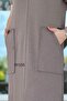 Crew Neck Modal Dress with Pockets 6Y155 - 4