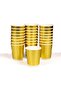 Sunny Gold Paper Cups 8oz (25 Pieces) – Premium Disposable Cups for Hot & Cold Drinks, Thick & Leak Resistant