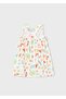 Girl's Combed Cotton Dress White - 4