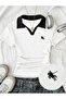 2 Li Soul Colorful Polo Collar Embroidered Gathered Blouse - 2