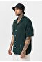Oversize Perforated Knitwear Shirt - 4
