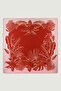 Pink Tropical Botanical Pattern Silk Scarf