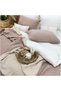 100% Cotton 4 Layer Muslin Bedspread Brown Color Single Size 160X230 Cm. 1 Pillowcase 50X70 Cm. - 2