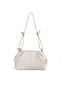 Lotus Faux Leather Women's Hand and Shoulder Bag Cream