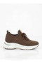 Women's Summer Sneakers High Sole Lace-up Walking Shoes - 3
