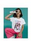 Huntrix Anime T-Shirt - Rumi Zoey Mira Character Girls' White T-Shirt