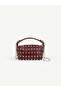 Women's Mini Size Staple Detailed Handbag and Shoulder Bag
