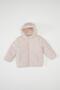 Baby Girl Water Repellent Elastic Waist Hooded Inflatable Coat - 4