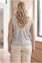 Sequin Patchwork Plus Size Zero Sleeve Blouse Blouse - 4
