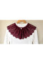 Burgundy Collar Burgundy Lace Accessory