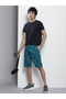 Men Blue Slim Fit Printed Shorts - 5