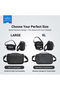 BTP-06 Tech Pouch Organizer | Water-Resistant Shockproof Travel Gadget Storage Case for Cables & Accessories – Black - 4