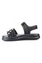 321.P26Y.182 Sandra Patik Black-White Girls' Sandals - 2