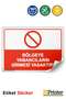 Foreigners Are Prohibited from Entering the Area! Isg Warning Sign Sticker 70X100 cm