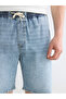 Nevavm Loose Fit Men's Jean Shorts with a Difference - 5