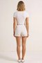 Women's Mini Shorts Woven Regular Waist Elastic Scallop Hem Relaxed Fit Functional Sports - 5