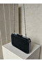 Black Queen Pattern Women's Evening Dress Bag with Black Handle Detail for Wedding Engagement Graduation - 6