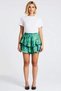 Women's Plus Size Mini Shorts High Woven Shawl Pattern Layered Wide Leg Relaxed Fit Sports - 4
