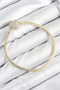 Brass Charm Zircon Stone Heart Model Gold Color Women's Bracelet 5886