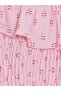 Lcw Kids Pink One Shoulder Patterned Ruffle Girls Dress - 4