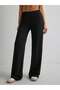 Low Waist Wide Leg Cordless Loose Fit Comfortable Women's Trousers - 6