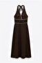 Women's Dress Elb01915 Brown - 4