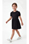 Collared, Bowknot, and Stoned Girls' Dress - 3