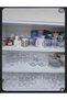 Shelf Depth 40 cm X 5 Mt Luxury Satin Quilted Shelf Cover with Free Installation - Drawer Cover - Wardrobe Cover - White & Cream - 7
