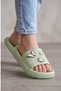 Fairy Tale Series - Green Figured Girls' Slippers: with Sparkling Butterfly, Flower and Star Detail, Ul - 6