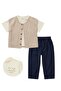 Boy's 3-Piece Summer Set with Festive Vest - 4