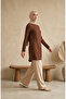 Bürümcük Fabric Long Tunic 0508-06 Brown - 3