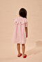 Strawberry Embroidery Cotton Dress Pink - 3