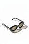 Set of Two Women's Sunglasses White Brown & Black Nude Uv400 - 4