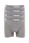4 Pieces Gray Cotton Natural Lycra Men's Boxers