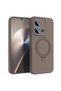 Case Compatible with Redmi 15C Aura Stand Magsafe Brown