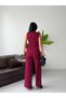 Women's Button Detailed Vest Trouser Set Stylish Two-Piece Set - 8