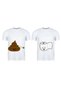 Cute Poop and Toilet Paper Design Couple T-Shirts - Funny Lover Tshirt Combo - 5