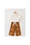 Girls' Embroidered Decorated Muslin Set - 2