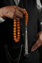 Şahin Ağa Series Large Size Globe Model Crimped Amber Prayer Beads