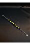 Yellow - Navy Blue Glass Beads Taraftar Zaza Prayer Beads - 3