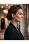 سلسلة نايت ماربل دابلدوبليد من البوليمر والإيبوكسي، أقراط مصممة يدويًا - 5