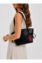 Women's Ribbon Shoulder Bag Black - 3