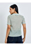 Green Melange Short Sleeves Polo T-Shirt - 5