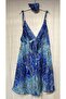 Ethnic Patterned Silk Authentic Mini Summer Dress (Std 34-38) - 2
