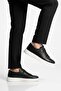 Premium Black Genuine Leather Men's Casual Shoes 2660 m (Large Size) - 3
