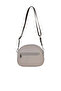 Gray Leather Women's Shoulder Bag - 4