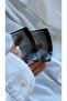 Set of 2 Women's Black Classic Bone Hair Combs / Side Hair Combs - 4